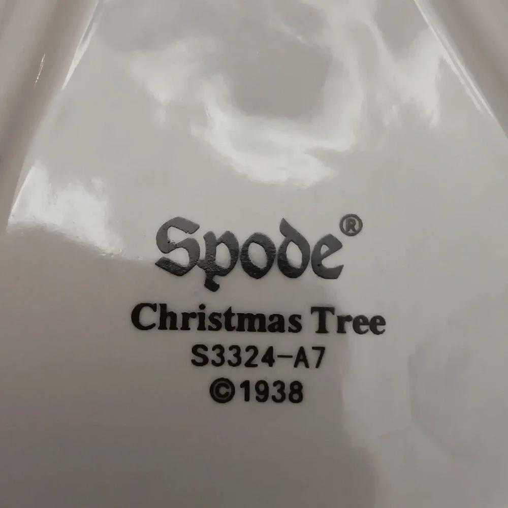 Spode Christmas Tree Celebrate Trinket Dish S3324-A7 Holiday Candy Bowl 6 inch